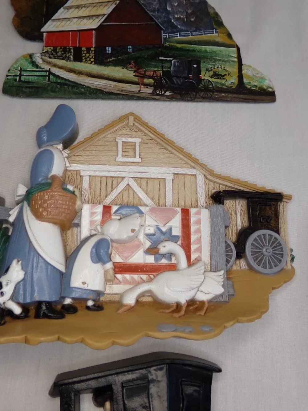 Amish Country Wall Hangings Decor Plaques Wooden Spoon